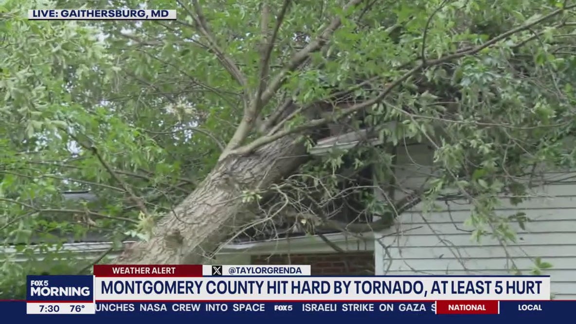 Montgomery County hit hard as tornado moved across Maryland